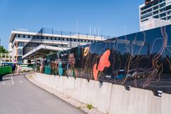 Ilona Partanen’s artwork at the Tuultenristi (Cross of the Winds) construction site, 2021. Image: Paula Virta / EMMA Espoo Museum of Modern Art.