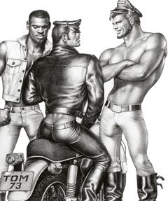 Tom of Finland: Prätkällä, 1973. © Tom of Finland Foundation Inc.