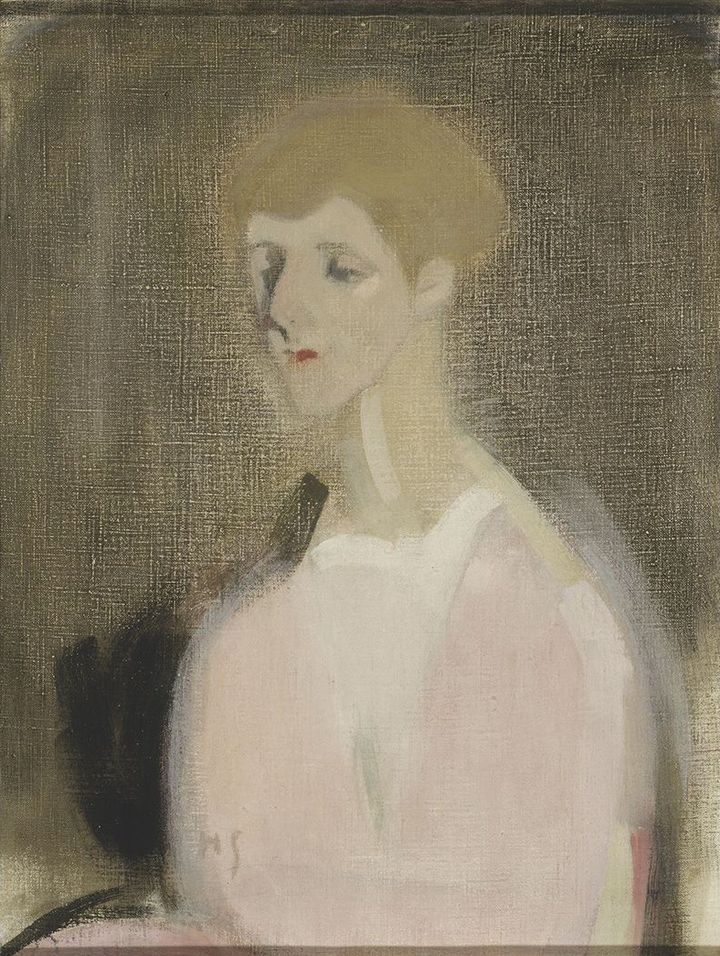Helene Schjerfbeck: Emigrantti, 1918. Yksityiskokoelma