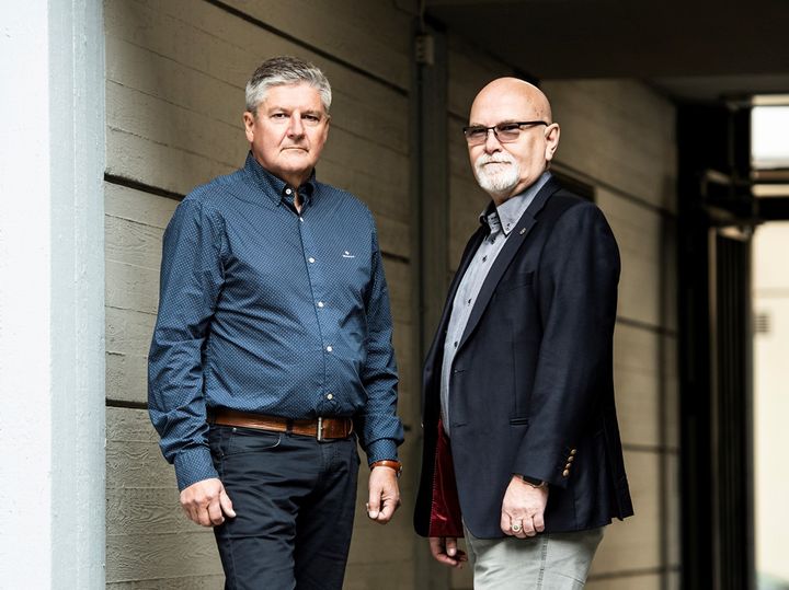 Tero Haapala ja Göran Wennqvist ovat KRP:n entisiä rikosylikomisarioita ja tutkinnanjohtajia (kuva: Uupi Tirronen).