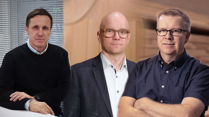 Arto Korvenranta, Janne Liias ja Ilkka Turpiainen.