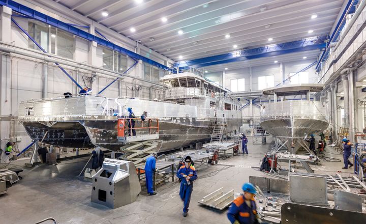 Baltic Workboats tehdas.