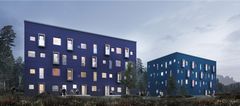Rakennus-Salama Oy rakentaa kahta puukerrostaloa Turkuun. (Havainnekuva: Lunden Architecture).