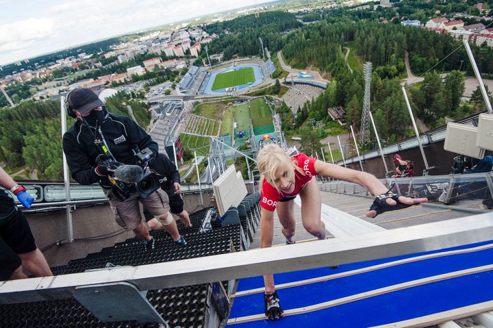 Vuoden 2020 ylivoimainen naisten sarjan voittaja Laura Manninen. Kuvaaja: Victor Engström / Red Bull Content Pool.
