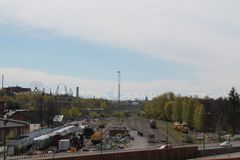 Veturitallinpiha toukokuussa 2020. Kuva: Matti Miinalainen.