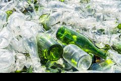 Glasförpackningsavfall. Foto: Shutterstock