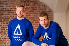 Joni Mäki ja Nader Khalili. Kuva: Vaasan kaupunki / Mikael Matikainen
