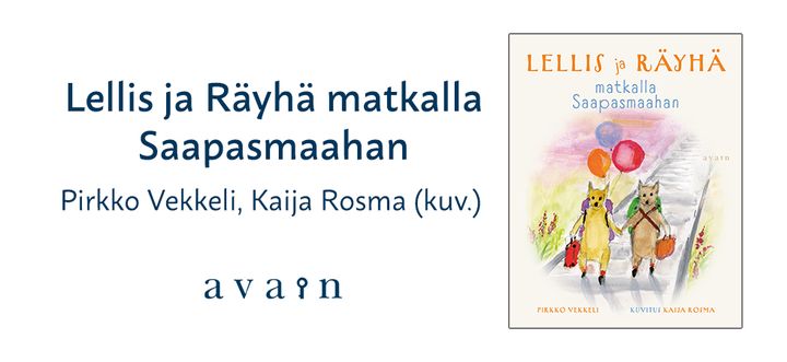 Lellis ja Räyhä matkalla Saapasmaahan -kirjaa juhlistetaan Kallion kirjastossa 19.4. klo 16.00. Tervetuloa!