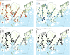 Karttakuvaa Helsingistä.