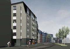 Vuoreksen Puistokadulle valmistuu uusia vuokra-asuntoja lähelle Vuores-taloa.