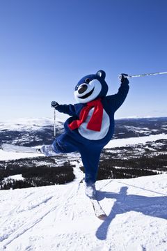 Lofsdalenin Loffe-maskotti. Kuva: Lofsdalen.