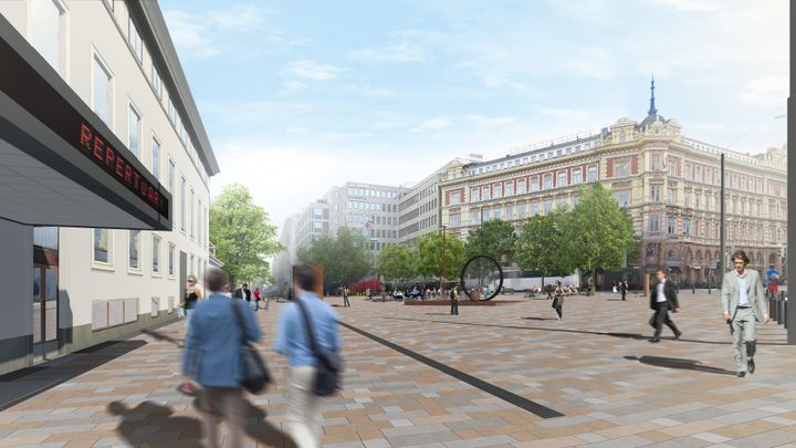 Erottaja havainnekuvassa.