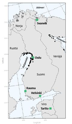 Ruijanesikon suomalaista ja pohjoisnorjalaista muunnosta istutettiin Oulun ja Svanvikin lisäksi Raumalle, Helsinkiin ja Tarttoon.