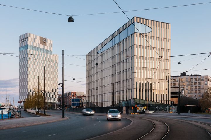 Supercellin pääkonttori on 8-kerroksinen, puinen toimistorakennus Jätkäsaaren sisääntulon tuntumassa, Tuomas Uusheimo