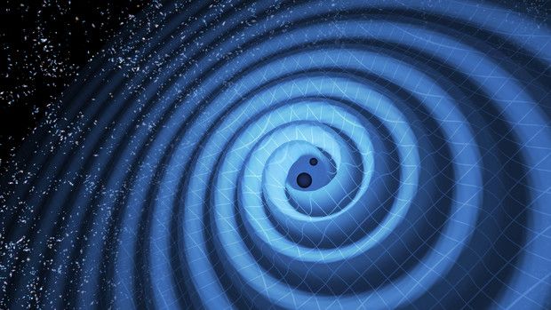 Gravitaatioaallot, havainnekuva. Kuva: LIGO
