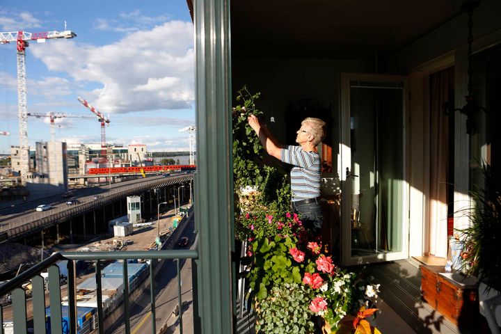 Koe Kalasatama -päivässä esitellään viherseiniä ja twiittaava yrttitarha. Helsinki on maailman älykaupunkien huippua. Kuva: Laura Oja / Helsingin kaupungin aineistopankki
