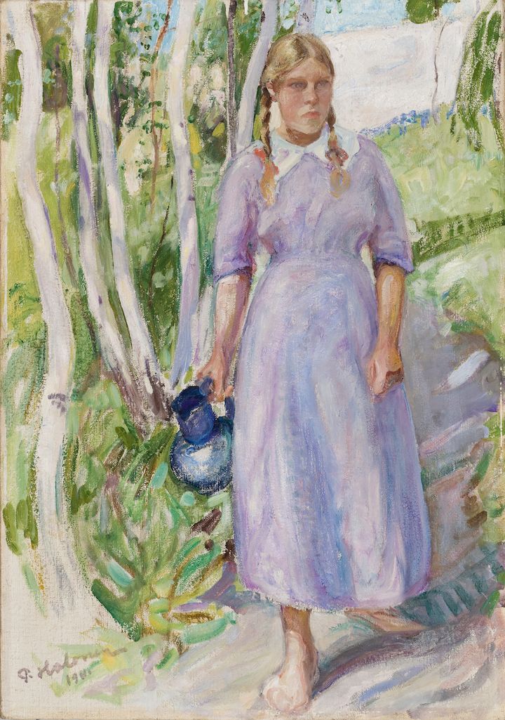 Pekka Halonen: Veden noutaja (1911). Kansallisgalleria / Ateneumin taidemuseo. Kuva: Kansallisgalleria / Hannu Pakarinen.