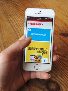 Ravintolahaku on yksi Hesburgerin verkkosivujen käytetyimmistä palveluista.