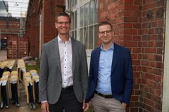 Wihuri Metro-tukun Jukka Heinänen (vasemmalla) ja Antti Leistén (oikealla). Kuva: Mikko Mäntyniemi