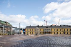 Helsinki’s Narinkkatori square during the coronavirus pandemic, April 2020. Photo credit: Yehia Eweis / Helsinki City Museum