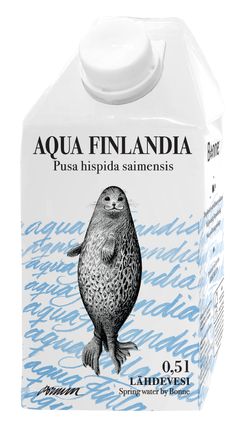 Norppavesi matkustaa Aasiaan. Saimaannorpan tuttu kuva syntyi maineikkaan graafikon Erik Bruunin kynästä jo vuonna 1974.