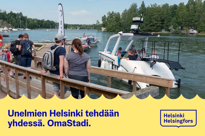 OmaStadi on Helsingin tapa toteuttaa osallistuvaa budjetointia. Se tarkoittaa sitä, että asukkaat saavat ehdottaa asioita, joita omalle asuinalueelle toivotaan. Kuva: Helsingin kaupunki.