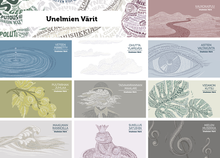 Värisilmän uusi upea sisämaalien värikartta Unelmien Värit on loistava työkalu sisustuskokonaisuuksien suunnitteluun. Värit on jaoteltu kymmeneen kiehtovaan ja inspiroivasti nimettyyn väriteemaan, joissa kussakin on yhteen sointuvia värisävyjä.