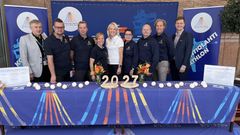 Suomen MM-kisahakudelegaatiossa olivat mukana Kalle Lähdesmäki (vas.), Markku Pyykkönen, Kimmo Turunen, Sari Jormanainen, Kaisa Mäkäräinen, Jaana Pitkänen, Teijo Pakarinen, Tomi-Pekka Riihivuori ja Tapio Pukki.
