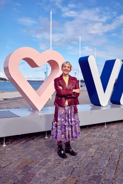 Maria & världens lyckligaste, Maria Veitola. Bild: Vasa stad, Rauli Lehto