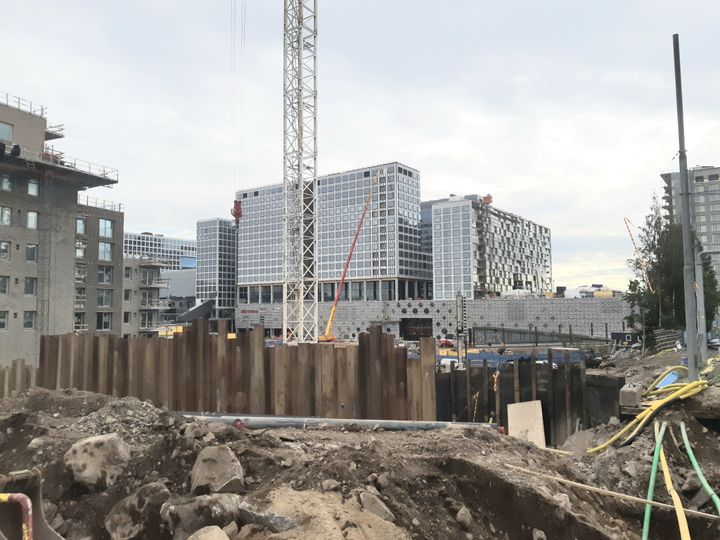 Triplan lisäksi Helsingin Keski-Pasilaan nousee useita uusia asuinrakennuksia.
Kuva: Jaana Ahti-Virtanen