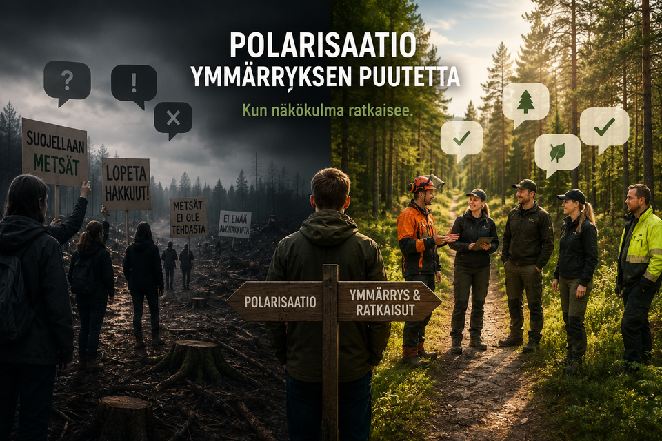 Polarisaatio ymmärryksen puutetta