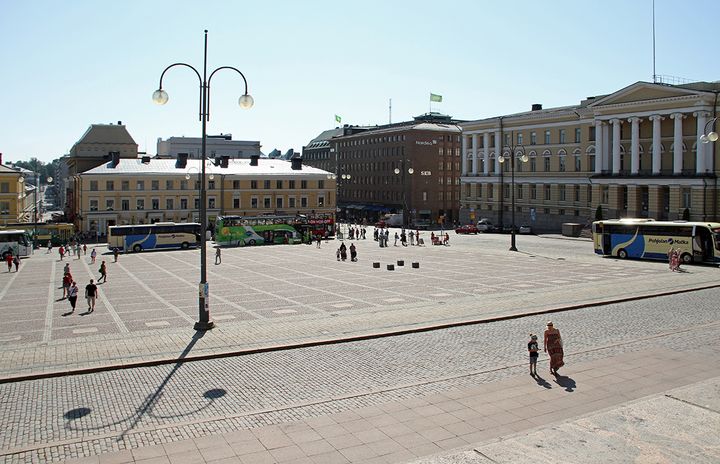 Senaatintorin valaistusta uudistetaan. Kuva: Helena Roschier / Helsingin kaupunki
