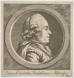 Johan Sederholm. Gravyyri, 1780. Tuntematon tekijä.