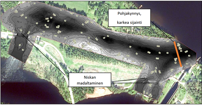 Kerman-Saunavirran kunnostuksen esisuunnitelman havainnekuva.