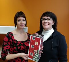 Suunnittelijat Heidi Tikkala (vas.) ja Riitta Kauppila
