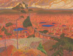 Konrad Mägi: Norra maastik männiga / Norjalainen maisema ja männyt / Nordic Landscape with Pines, 1908-10. Õl / Öljy kankaalle / Oil on canvas. 58,5 x 75,2 cm.
Photo: Eesti Kunstimuuseum
