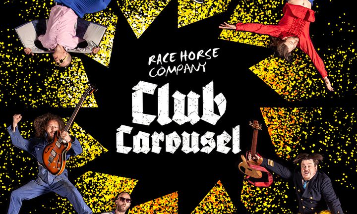Race Horse Companys nutidscirkusklubb Club Carousel förenar experimentell elektroakustisk livemusik med imponerande akrobatik. Bild: Antti Suniala.
