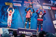 Podium naiset
Vasemmalta oikealle: Anais Morand (SUI), Amanda Trunzo (USA), Myriam Trepanier (CAN)
Photocredit: Red Bull Content Pool / Victor Engström