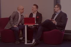 Ainia Innovations Oy:n hallitus, vasemmalta oikealle: Jesse Lantinen, Jani Valkonen, Juha Laine.
