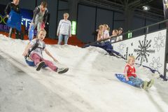GoExpo Winteriin tehdään lumimäki, jossa voi laskea erilaisilla välineillä. Kuva: Messukeskus.