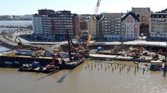 Työmaa-alue. Kuva: Vesa Savio