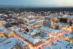 Karleby på vintern