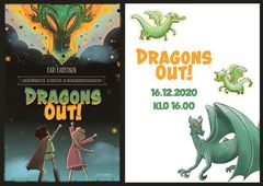 Dragons Out -kirjan julkistamistilaisuus järjestetään 16.12. klo 16.