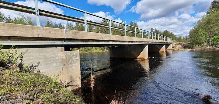 Äkäsjoen silta maantiellä 940 Kolarissa peruskorjataan kesän ja alkusyksyn 2021 aikana.