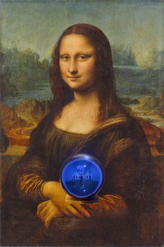 Jeff Koons: Gazing Ball (da Vinci Mona Lisa) (2015). The Broad Art Foundation, Los Angeles. Photo: The Broad Art Foundation, Los Angeles.