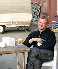 Markus Copper ja lemmikkirotta Berliinin Weißenseessä 2006. Kuva: Päivi Nikkilä