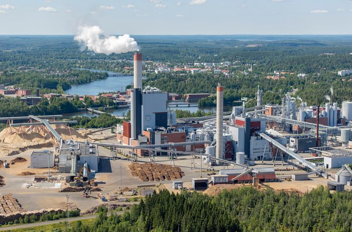 20-vuotias Kymin Voiman biovoimalaitos UPM Kymin tehdasalueella Kouvolan Kuusankoskella. Kuva: Hannu Vallas.