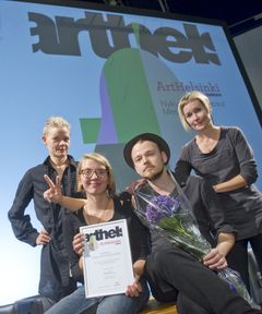 Pispalan kulttuuriyhdistys ry:n Valpuri Talvitie, Päivi Viinikainen, Sami Maalas ja Elina Ojanperä