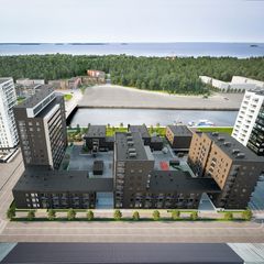 Rakennusliike Lapti Oy rakentaa meren ääreen Möljän kortelin Ouluun. Kortteliin tulee asuntoja yksiöistä tilaviin perheasuntoihin.