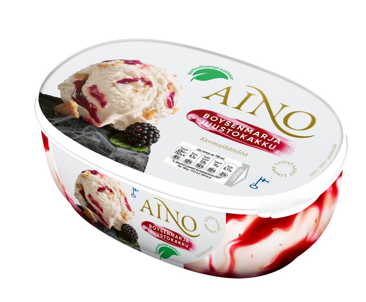 Aino-jäätelösarjan uutuusmaku pohjautuu suosittuun jälkiruokaan. Kuva: Froneri Finland Oy